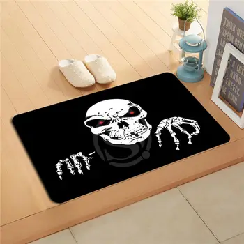 

hf&r231 Custom flower skull Doormat Home Decor Door mat Floor Mat Bath Mats foot pad ds-718j231n