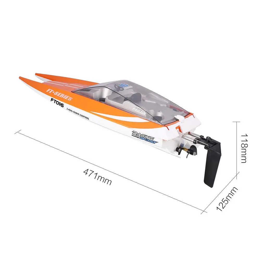 2019 Feilun FT016 RC Boat 30km/h High Speed Racing Remote Control Flipped Water Cooling Boat Electric Toy as Gift for Kids NEW