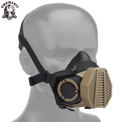 Replaceable Air Filter Purifier Canister Half Mask SOTR Special Operations Tactical Respirator Filter Antidust Wargame Paintball