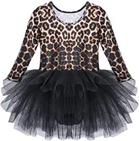 Toddler Girls Ballet Tutu Dress Leopard Print Camisole Dance for Party and Costume 2-8 Years