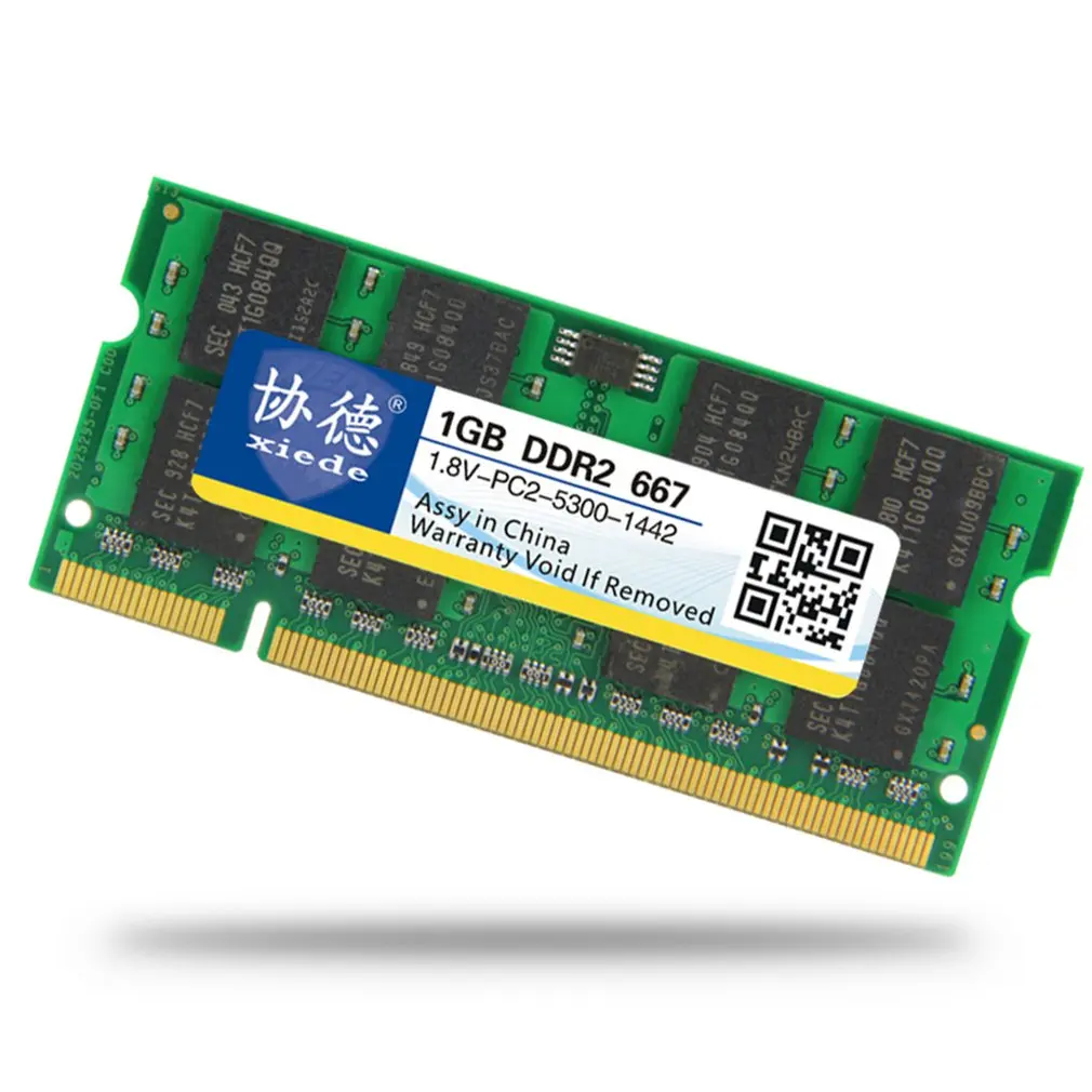 Модуль оперативной памяти для ноутбука Xiede DDR2 667 PC2 5300 МГц совместим с процессором