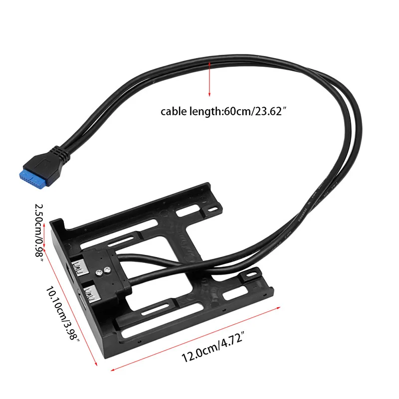 20 Pin 3," ячейка для дискет Передняя панель 2 порта USB 3,0 разъем адаптера расширения