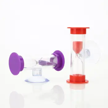 

Hourglass with Sucker Gadget Practical Shower Timer Sand Clock ABS Toy Home Bathing Tool Bathroom Accessories