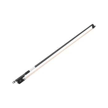 

Hot New 4/4 Cello Violoncello Bow Well Balanced Carbon Fiber Round Stick Ebony Frog White Horsehair Cello Parts Accessories