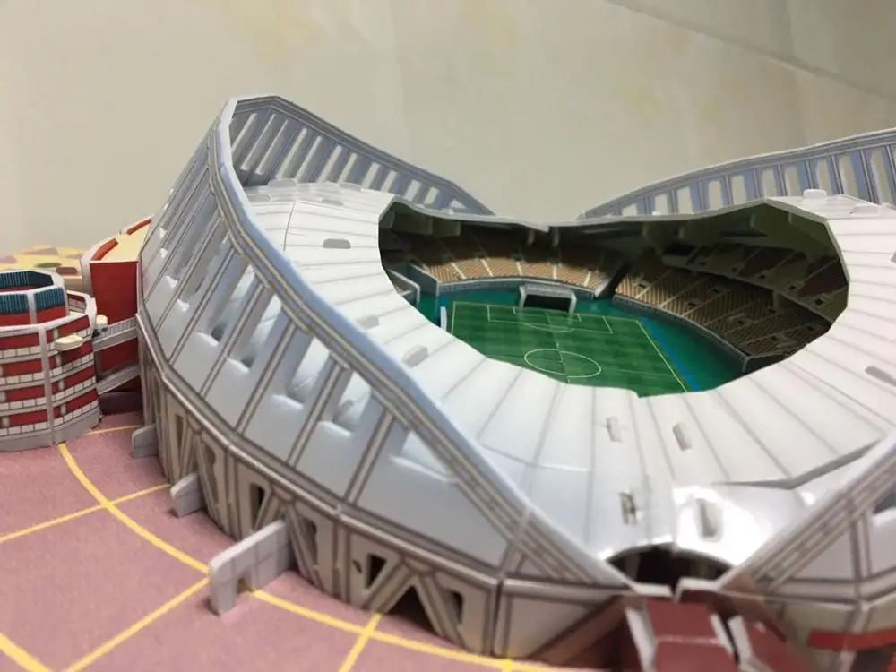 Бумага стерео 3D головоломка стадион модель строительные наборы DIY сборка Кубок мира архитектурная детская умная смешная интерактивная игрушка