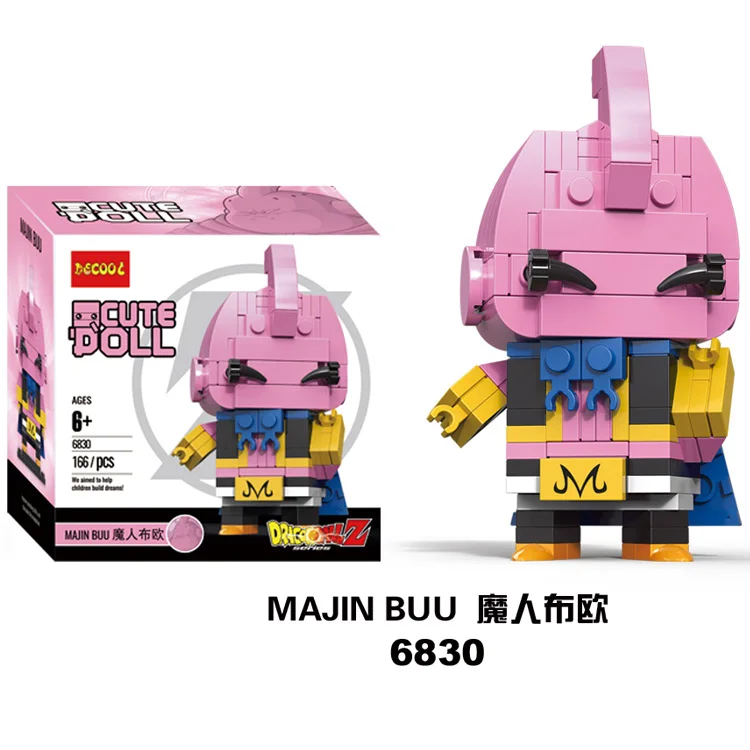 DECOOL brickheadz Dragon Ball Z Пикачу танос Мстители 4 Супер Герои brick Heads headz строительные блоки игрушки Совместимые лего - Цвет: Фиолетовый