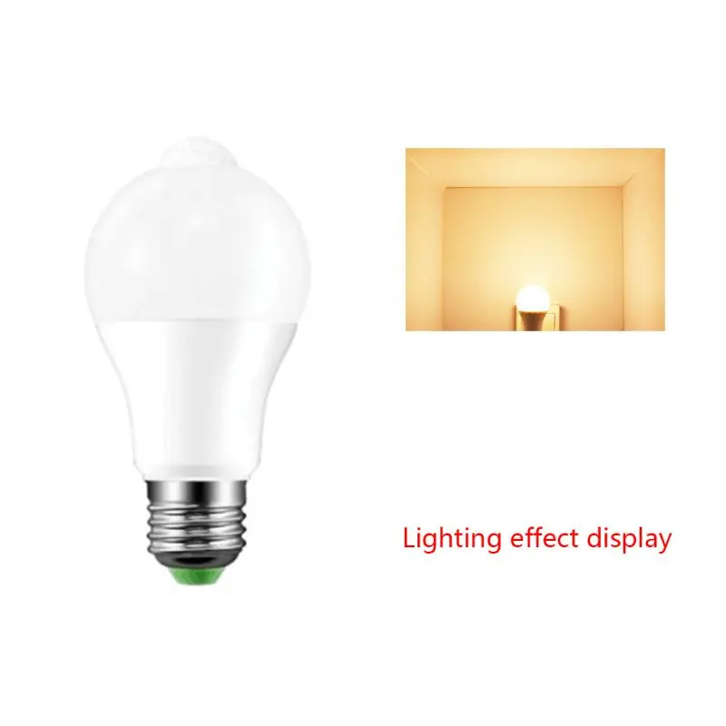 B E27 LED PIR Motion Sensor Lamp 10W 85-265V Dusk to Dawn Night Light Bulb Home - Цвет: B