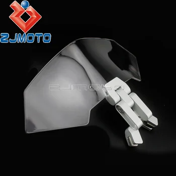 

Motorcycle Clip On Windscreen Air Deflector For BMW Honda Suzuki Yamaha Kawasaki Triumph Adjustable Windshield Extension Spoiler