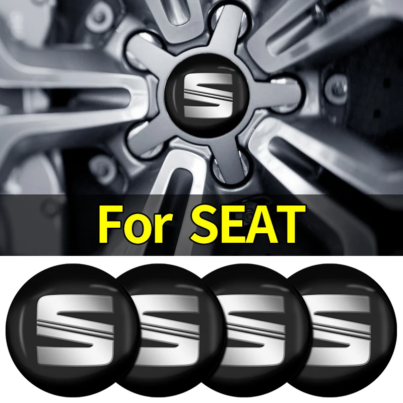 4 шт. Стикеры для автомобильных колесных дисков Seat Leon Ibiza Ateca Sportcoupe Alhambra Exeo Altea Arona