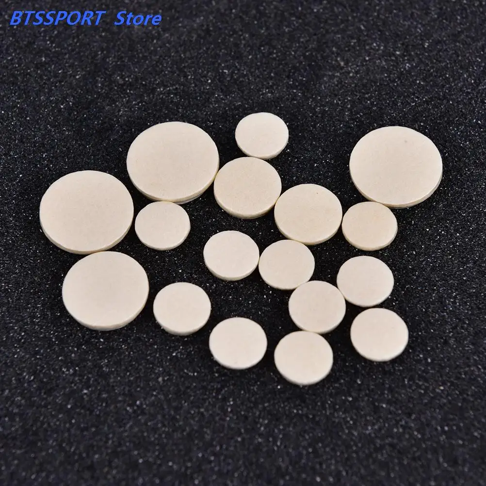 17PCS Clarinet leather pad key Pads White Musical Woodwind Wind Music Instrument Replacement 17.2mm 15.3mm 11.8mm 10mm White