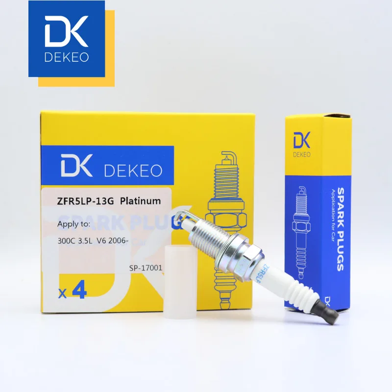 Dekeo ZFR5LP-13G(7781) 04606591AB SZFR5LP13G платиновая Свеча зажигания лучшая замена для Chrysler Chrysler300C 2006~ 3.5L из 4 шт