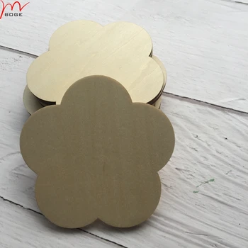 

50 pcs laser cut out flower shapewood signs blank craft laser engravable wood blanks diy making craft