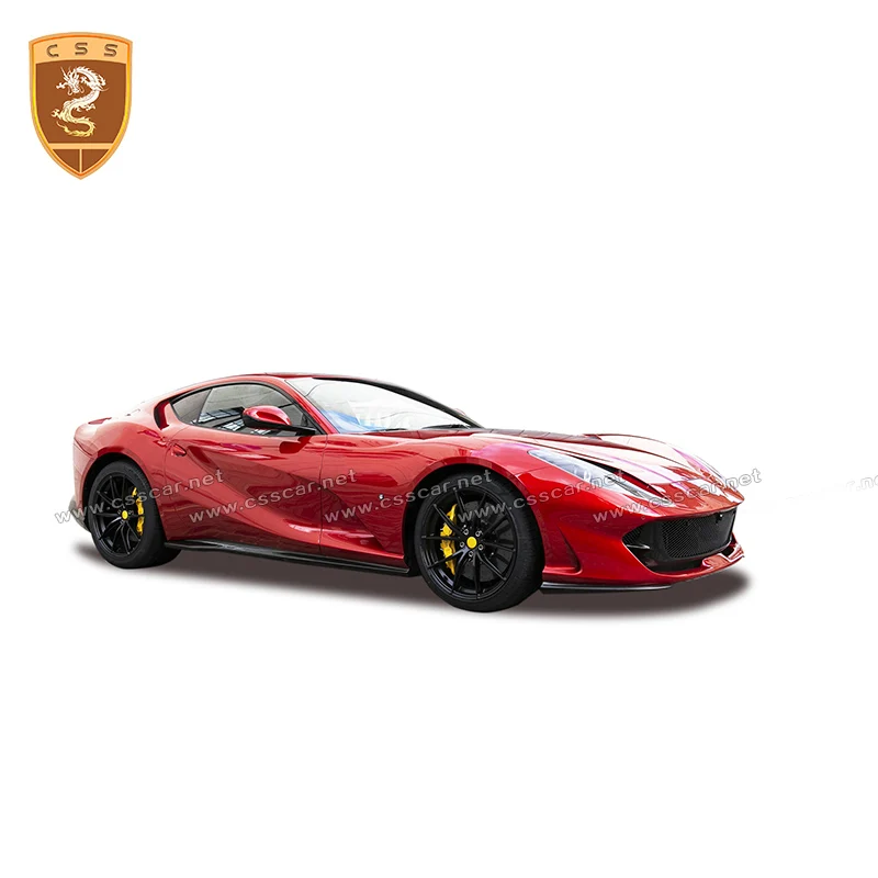 Сухая углеродная боковая юбка для Ferrari 812 OME стильная углеродная нижняя часть удлиненная боковая юбка комплект для тела автомобильные аксессуары