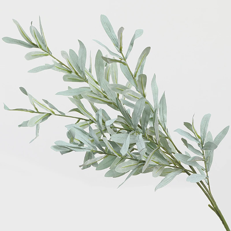 Искусственный оливковые ветви лист растения Фрукты поддельные листва домашний