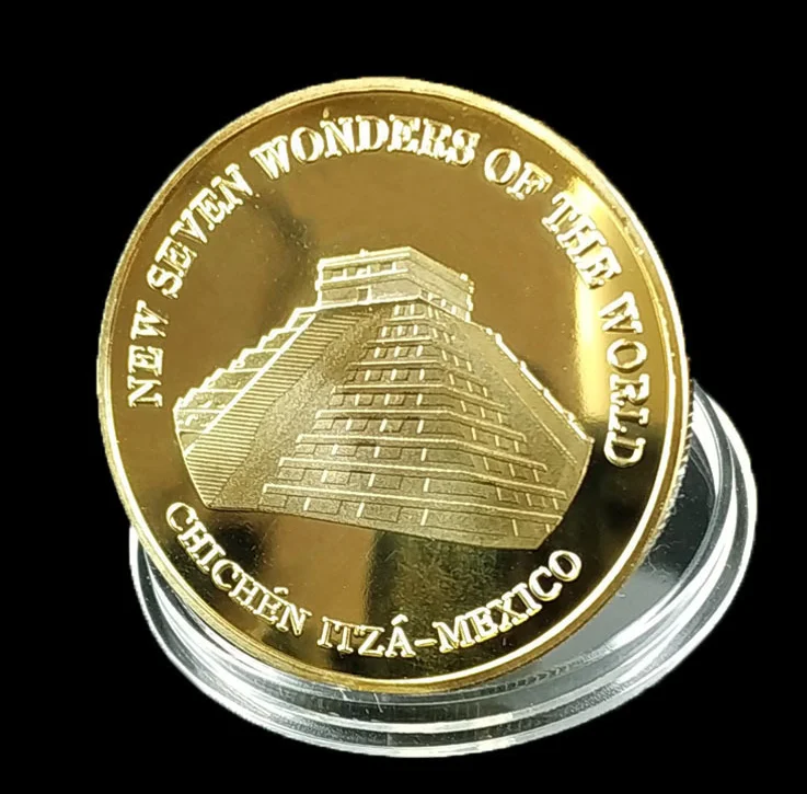 Новинка 100 шт. монета без денег Семь чудес мира памятные монеты Петра Христос Redeemer