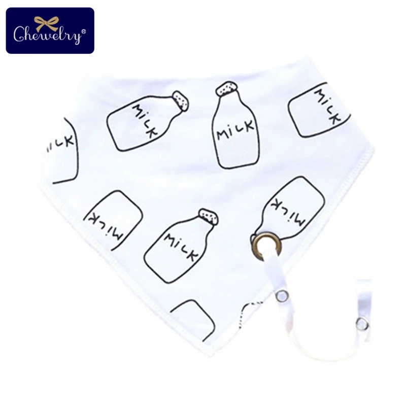milk bib 1 шт. силиконовый Прорезыватель треугольный шарф слюнявчик для младенца полотенце Новорожденные нагрудники для младенцев мальчик полосатый слюнявчик хлопок Мягкий нагрудник для ребенка продукт - Цвет: milk bib
