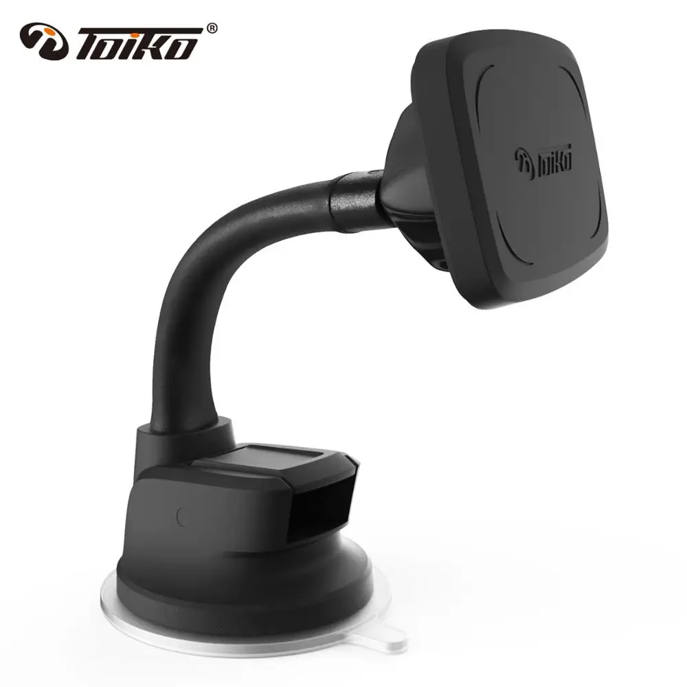

TOIKO Universal Adjustable Gooseneck Suction Cup Magnetic Car Phone Holder GPS Rotatable Windshield Dashboard Mount Stand TK-DW3