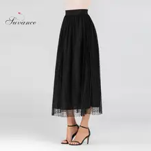 Suvance офисные женские черные Размеры S-xl тонкие женские плиссированные юбки Jl-cm2182