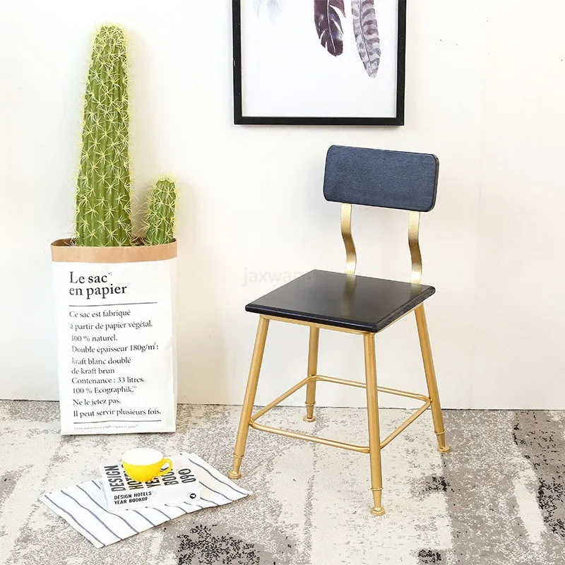 Современный стул обеденный скандинавский Повседневный чайный магазин барный