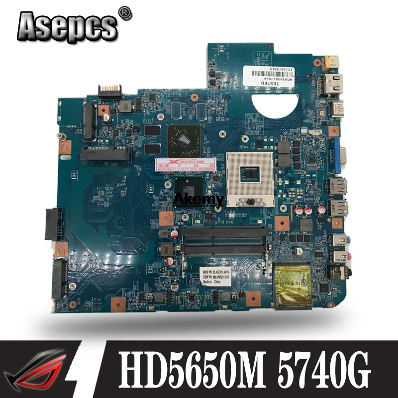 

5740G motherbaord for Acer aspire 5740 5740G motherboard 48.4GD01.01M 09285-1M HM55 DDR3 100% tested original mianboard