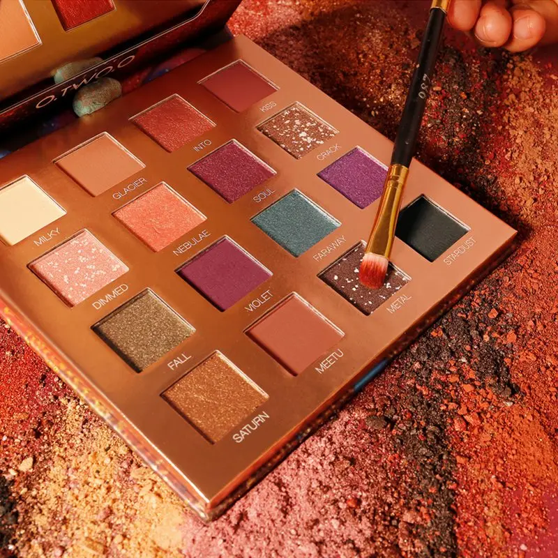 Shimmer Matte Eye Shadow Waterproof Smudge-proof Easy To Color 16-color Eyeshadow Palette