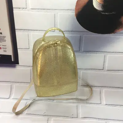 Gold TOYOOSKY/Новинка года; Модный женский милый силиконовый рюкзак женские дорожные сумки для девочек; школьная конфетная сумка; Женская водонепроницаемая Желейная сумка - Цвет: Gold