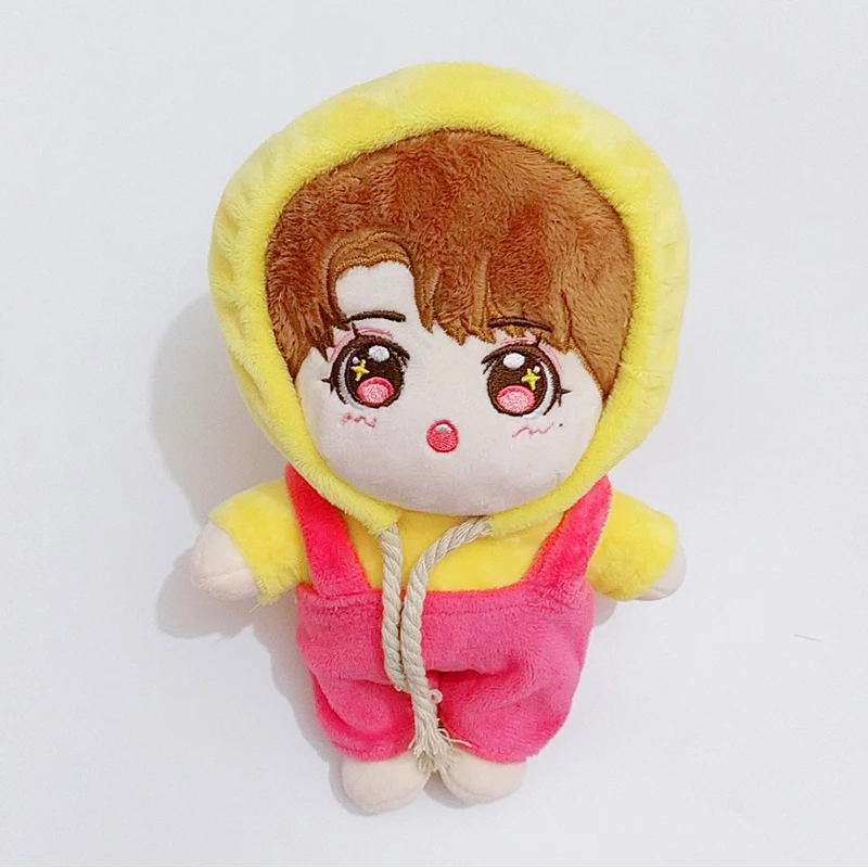 

20cm baby clothes tomato eggs 20cm exo doll love beans cute hand made doll clothes Hooded Sweater back belt pants suit