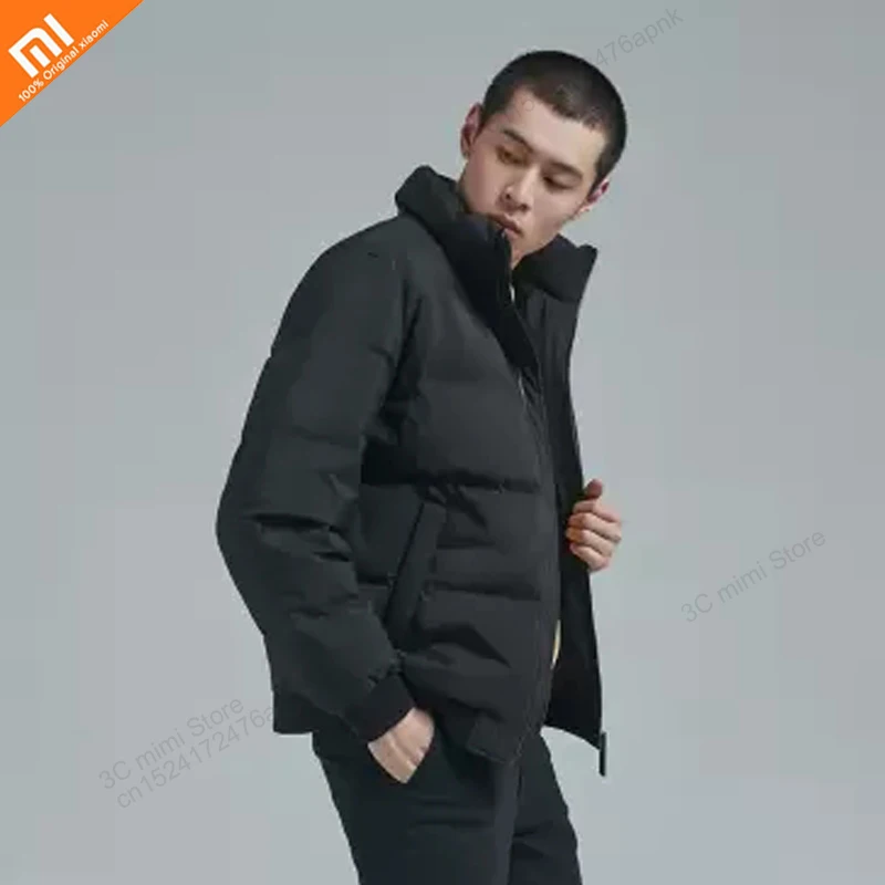 Xiaomi 90 очков Мужские воротник Повседневная пуховая куртка Комплект из трех слой композита ткань 90% с белым утиным пухом, Теплая мужская пуховая куртка smart