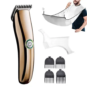 

Hair Clipper Set Black Haircut Cloth Scissors Professional Electric Trimmers Rechargeable Shaver Beard Cutting Machine