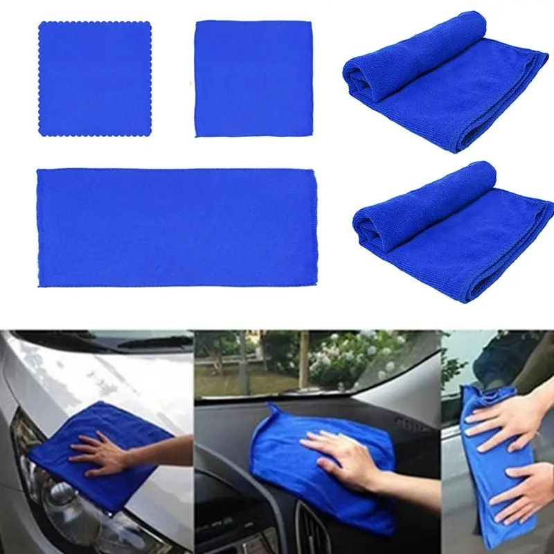 

10 Pcs 30x30/70CM Car Absorbent Wash Cloth Microfiber Cloth Car Cleaning Drying Hemming Towels Car Care For BMW Kia Toyota