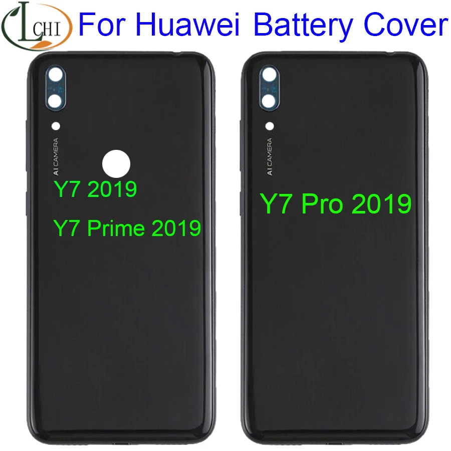 Новинка для Huawei Y7 2019 Pro Prime задняя крышка батарейного отсека задний корпус чехол Крышка отсека|Корпусы и