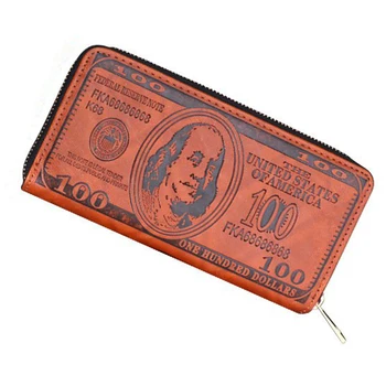 

Men Long Wallet European American PU Leather Wallet Large Capacity Business Multifunction Zipper Clutch Multi Men Card Holder