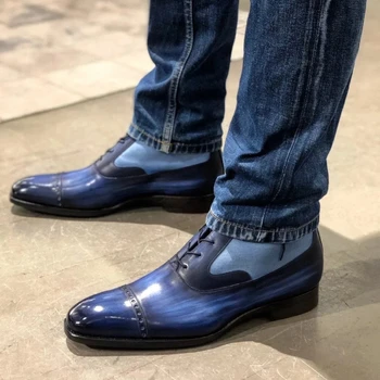 

Fashion Men Shoes Top Quality Vintage PU Leather Elegant Rub Color Martin Boots Mens Boots Casual Zapatos De Hombre LP399