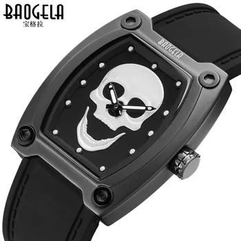 

Mens Watches Skull Watch Personality Luminous Waterproof Punk Quartz Men's Watch Silicone Sports Wrist Watch Relogio Masculino