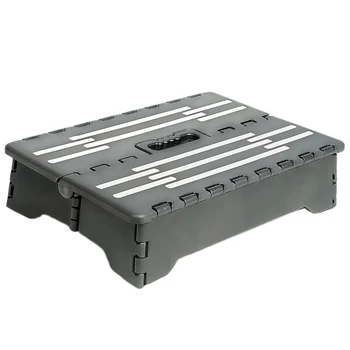 

Big deal Portable Folding Step Stool Platform Car Home Height Boost Elder Adult Kid Child Locks Into Place Non Slip Furniture Fo