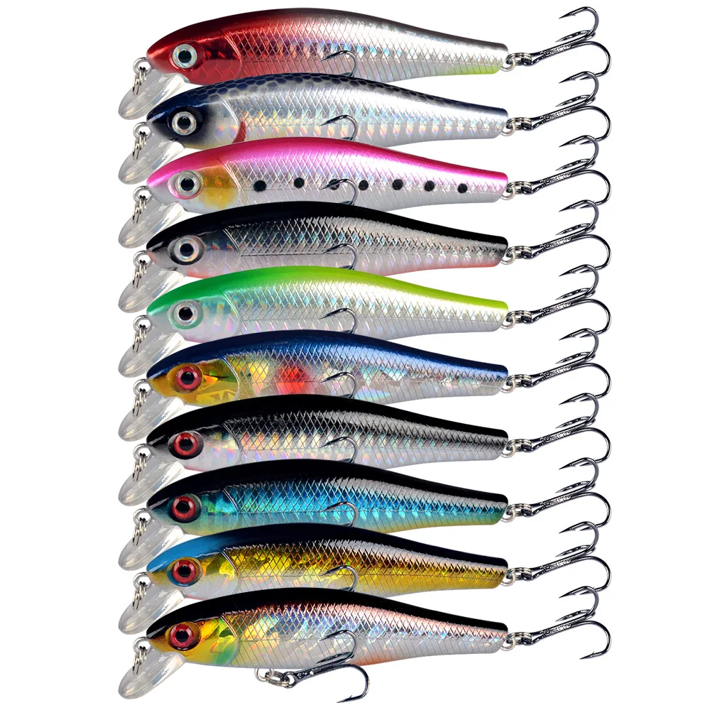 Hot 1PCS 85mm 9.2g Wobblers Japan Model Sinking Minnow Fishing Lures  Jerk Bait Bass Pike Carkbait Swimbait Professional Bait