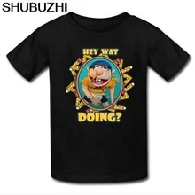 New SML JEFFY Youth Black Tees Shirt Clothing sbz4443