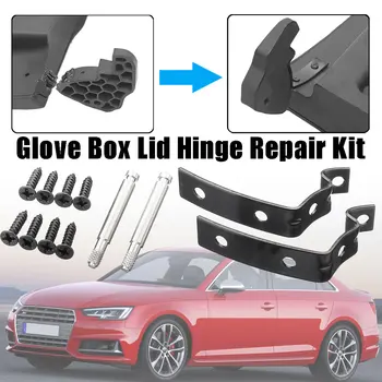 

A Set Car Glove Box Lid Hinge Repair Kit Brackets For Audi A4 S4 RS4 B6 B7 8E X8R0065