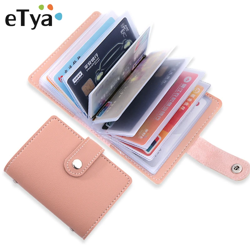 ETya 26 отделений для карт для мужчин и женщин, держатель для карт, кошелек, Модный милый держатель для карт, карамельный цвет, корейский кошелек для карт, держатель для карт