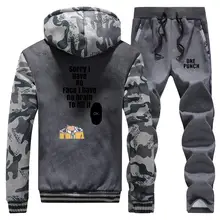 ^#Cheap Hot Sale Winter Coat Thick One Punch Man Japan Anime Mens Camouflage Cartoon Warm Jacket Fashion Sportswear+Pants 2 Piece Set ^#Cheap Hot Sale Winter Coat Thick One Punch Man Japan Anime Mens Camouflage Cartoon Warm Jacket Fashion Sportswear+Pants 2 Piece Set