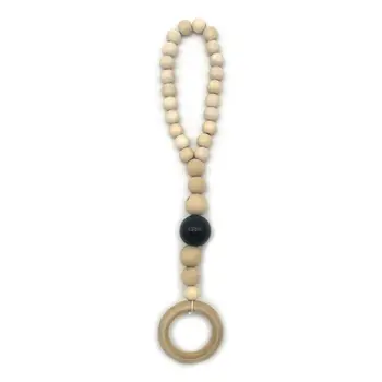

Nordic Style Baby Fitness Rack Pendant Appease String Beaded Bracelet U50F