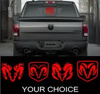 car accessories Perfect Vinyl Decal car Sticker for your trucks rear window,Dodge Ram Head
