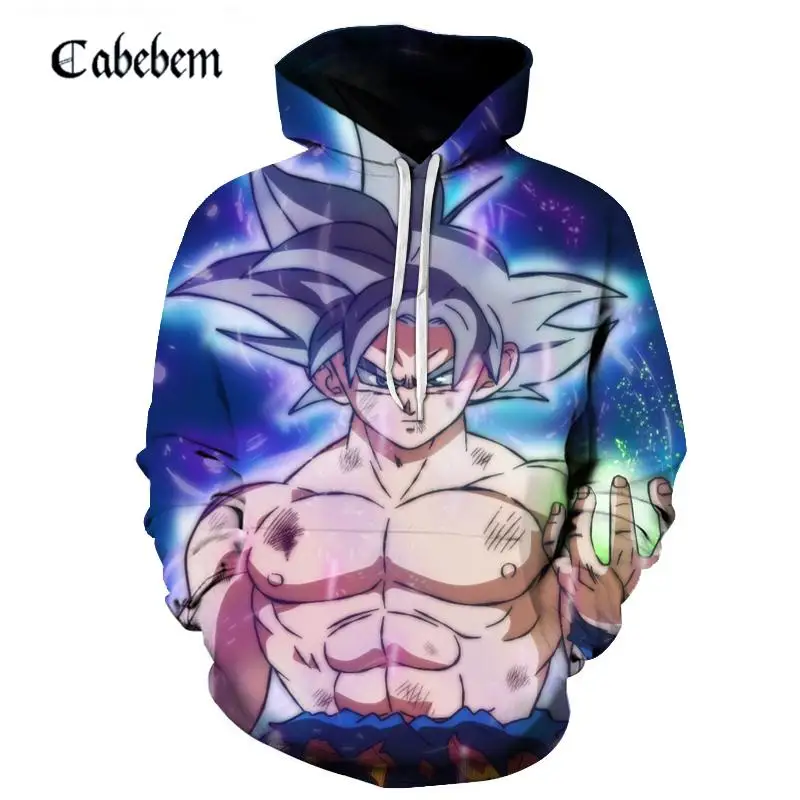 

Autumn Men's Anime Dragon Ball Z Super Saiyan Boy Goku 3D Sweatshirt Set Men's and Women's Jackets New Fashion Sports Sweatshirt