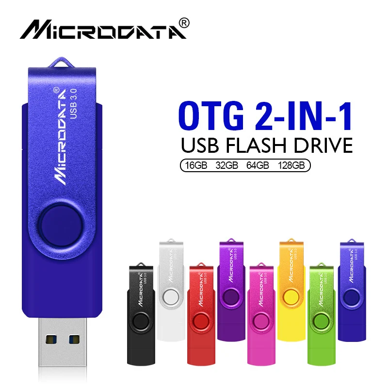Флэш накопитель USB 128 OTG высокоскоростной ГБ 64 32 16 8 4 Гб внешнее хранилище данных