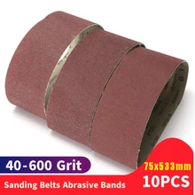

10PCS 533*75mm kx167abrasive belts grinding machines Metal Polishing Abrasive Sanding Belt