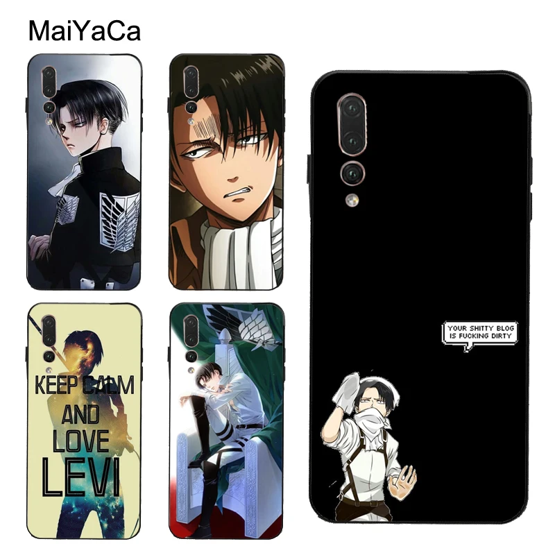 

MaiYaCa Levi Ackerman Attack on Titan Case for Huawei Y9 Y7 2019 P20 P30 Pro Mate 10 20 Lite Honor 8X 9 10 Lite Nova 3E 3I