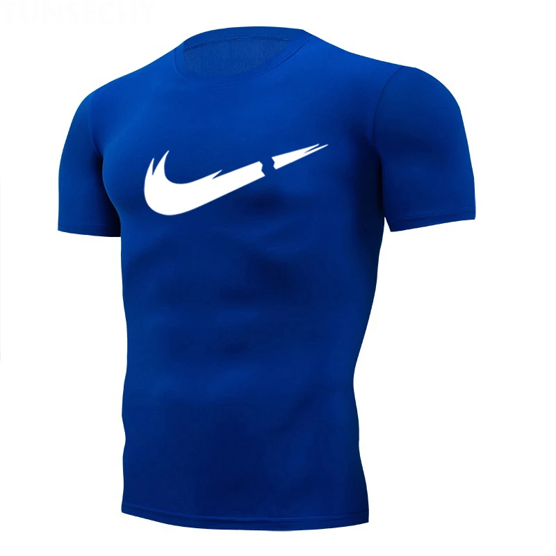 Rashgard Running T-shirt Mens Quick Dry Compression Tight T shirt Men Brand Fitness Short Sleeves Gym Sport tshirt Sportswear male tops Jogging sports tees 4XL