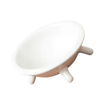 

1 Pc Pet Bowl Elegant Four-leg Unique Small Pets Bowl for Rabbit Dog Puppy