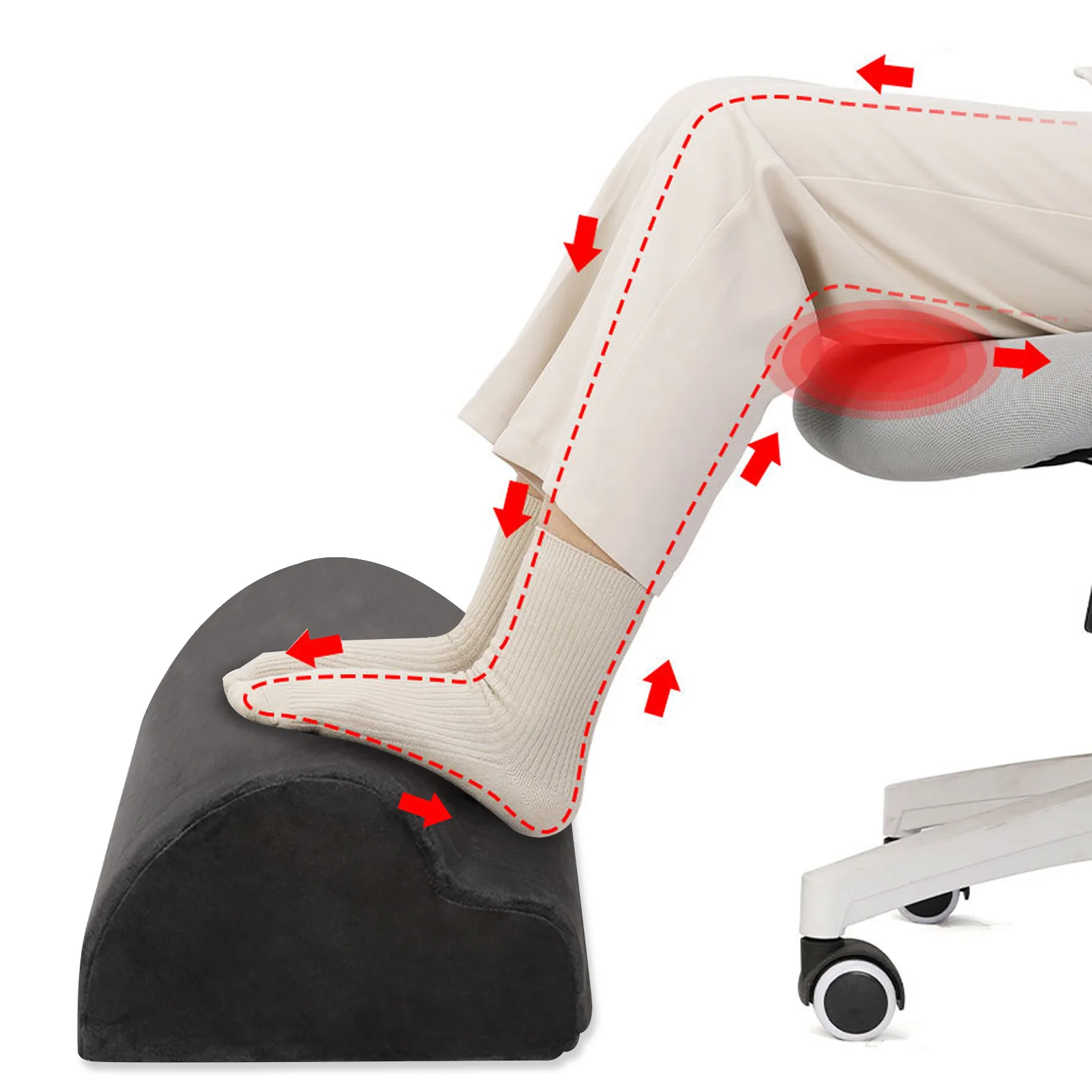 Memory Foam Footrest For Office Using Washable Comfortable Cloud-shaped Foot Massage Cushion Judicious | Дом и сад