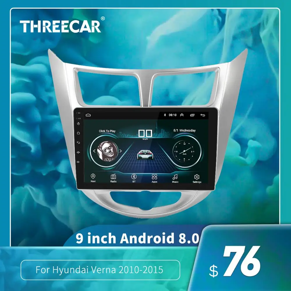 9 дюймовый 2din автомобильный DVD радио плеер MP5 мультимедийный для Hyundai Verna Solaris 2010 2015